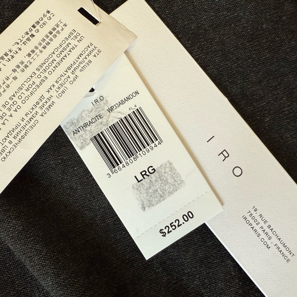 IRO Anthracite Dark Gray Mini Dress - Picture 7 of 9